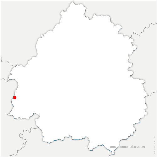 carte de localisation de Perpezac-le-Blanc