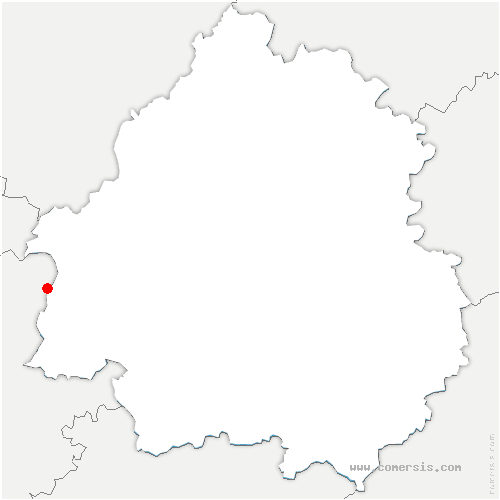 carte de localisation de Rosiers-de-Juillac