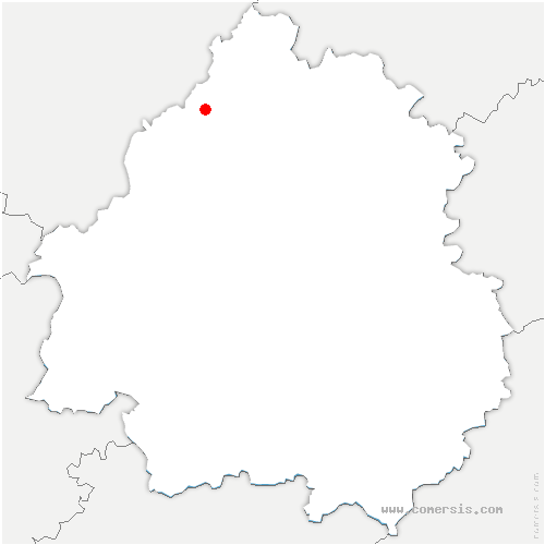 carte de localisation de Rudeau-Ladosse
