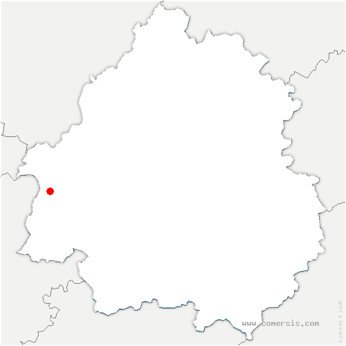 carte de localisation de Saint-Bonnet-la-Rivière