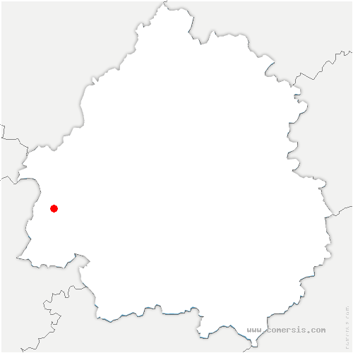 carte de localisation de Saint-Cyr-la-Roche