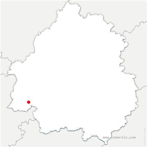 carte de localisation de Saint-Méard-de-Gurçon