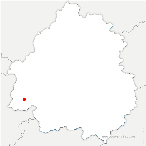 carte de localisation de Saint-Pantaléon-de-Larche