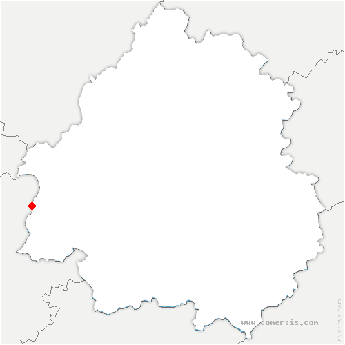 carte de localisation de Saint-Robert