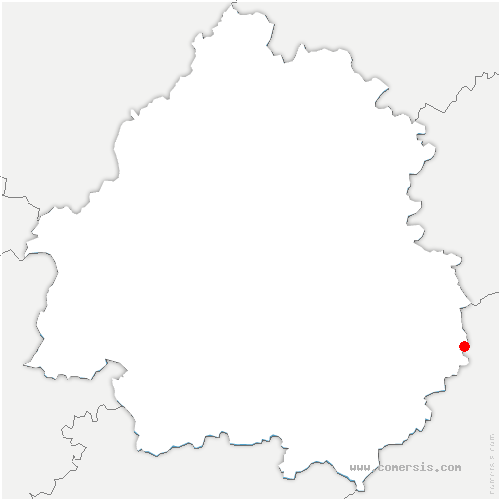 carte de localisation de Salignac-Eyvigues