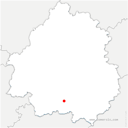 carte de localisation de Salles-Lavalette