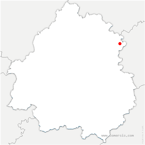 carte de localisation de Savignac-Lédrier