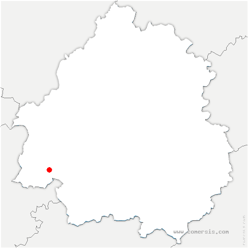 carte de localisation d'Ussac