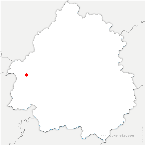 carte de localisation de Vignols
