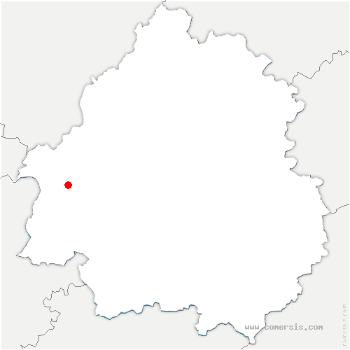 carte de localisation de Voutezac