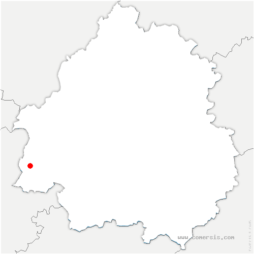 carte de localisation d'Yssandon