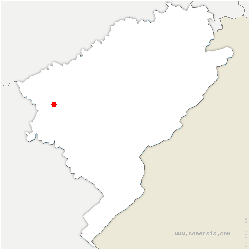 carte de localisation de Bourguignon-lès-Morey