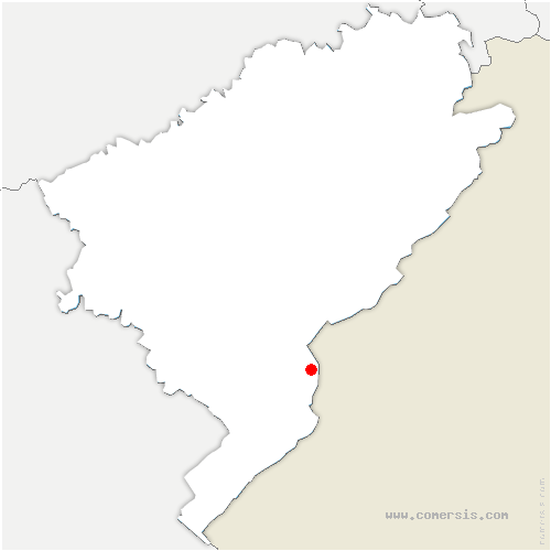 carte de localisation de Cenans