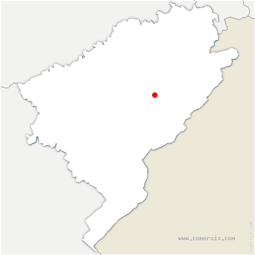 carte de localisation de Chaux-Champagny