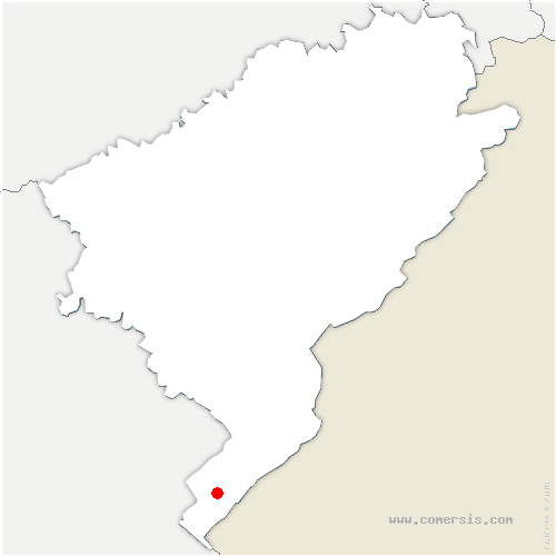 carte de localisation de Chaux-Neuve