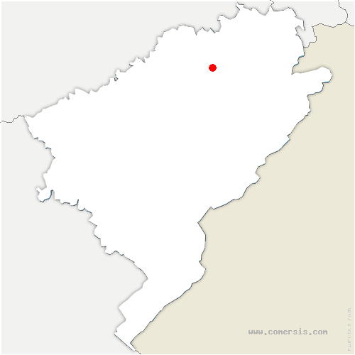 carte de localisation de Chaux-lès-Clerval