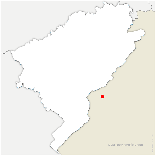 carte de localisation d'Entre-deux-Monts