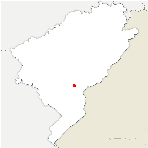 carte de localisation de Goux-les-Usiers