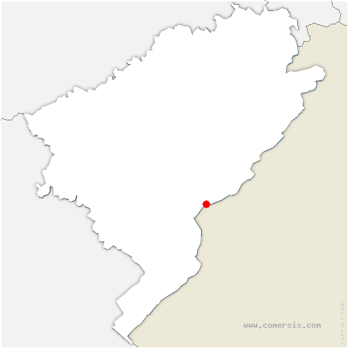 carte de localisation de Hauterive-la-Fresse
