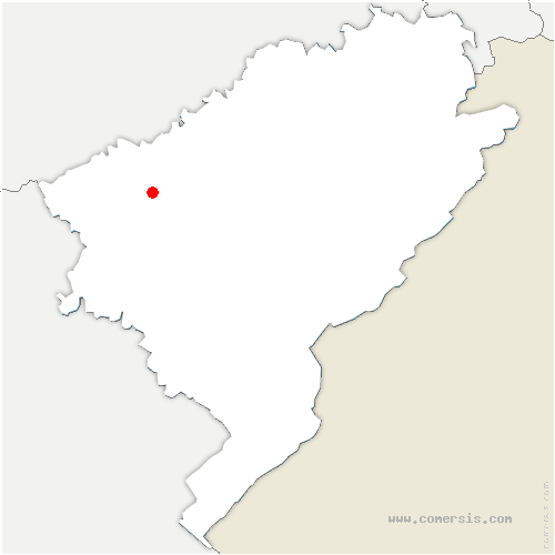 carte de localisation de Montigny-lès-Cherlieu