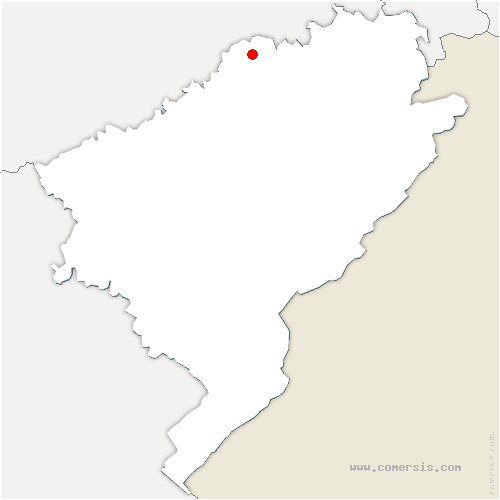 carte de localisation du Petit-Mercey