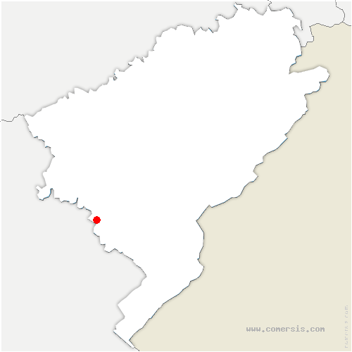 carte de localisation de Sainte-Reine