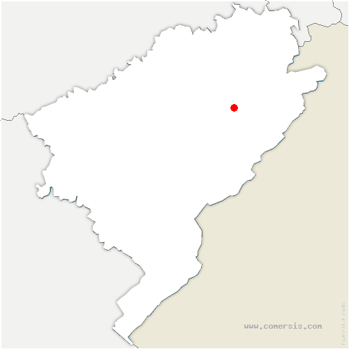 carte de localisation de Salins-les-Bains