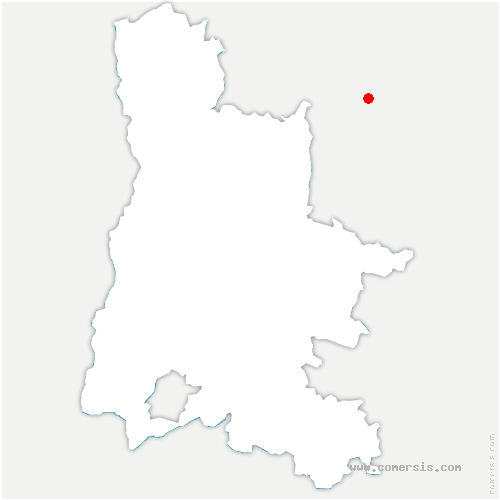 carte de localisation d'Arras-sur-Rhône