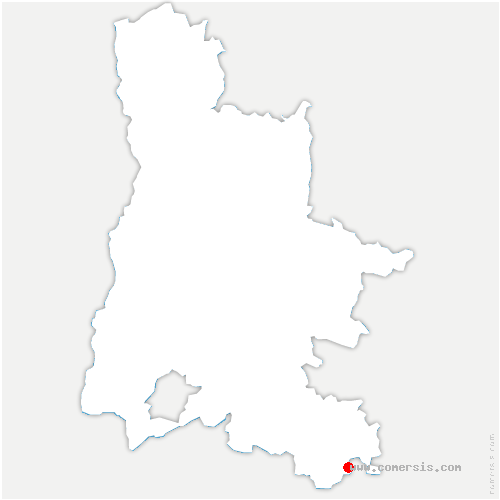 carte de localisation de Barret-de-Lioure