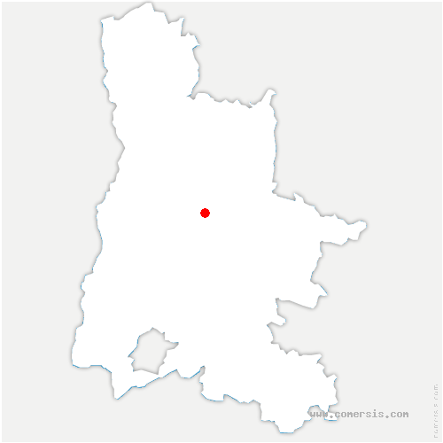 carte de localisation de Beaucroissant