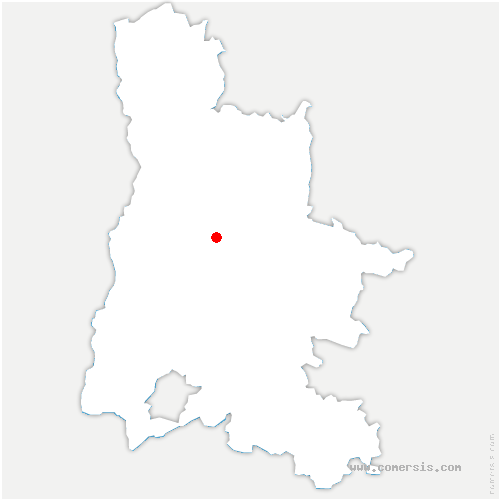 carte de localisation de Beaufort-sur-Gervanne