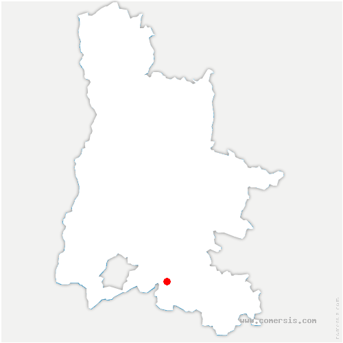 carte de localisation de Beauvoisin