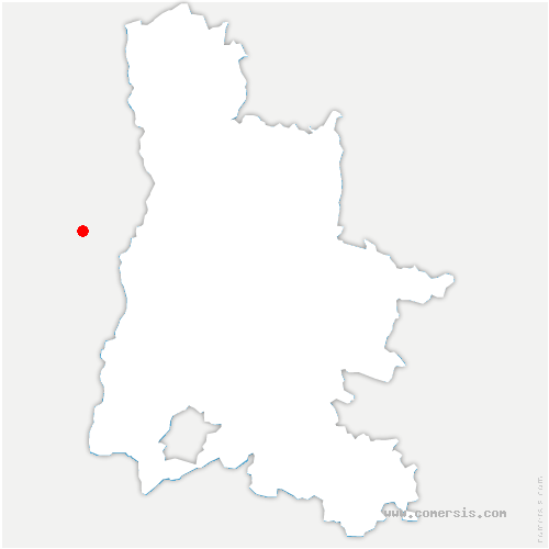 carte de localisation de Bellegarde-Poussieu