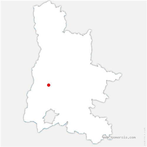 carte de localisation de Bessins