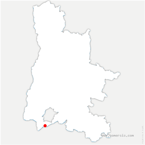 carte de localisation de Bouchet