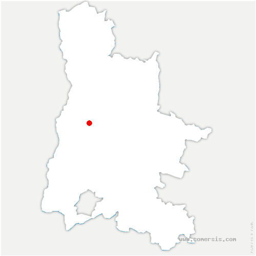 carte de localisation de Bressieux