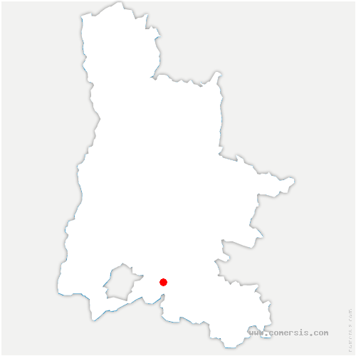 carte de localisation de Châteauneuf-de-Bordette
