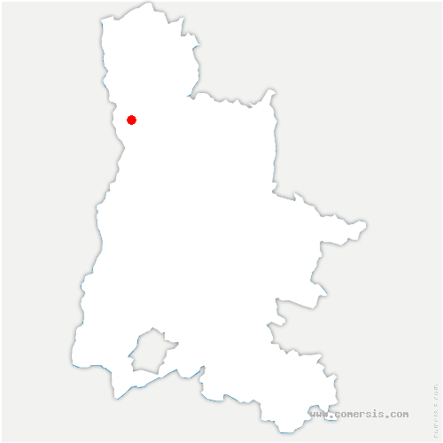 carte de localisation de Châteauneuf-sur-Isère