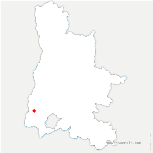 carte de localisation de Donzère