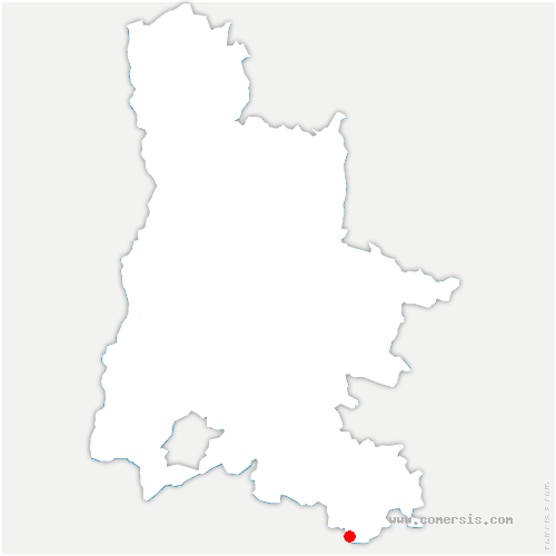 carte de localisation de Ferrassières
