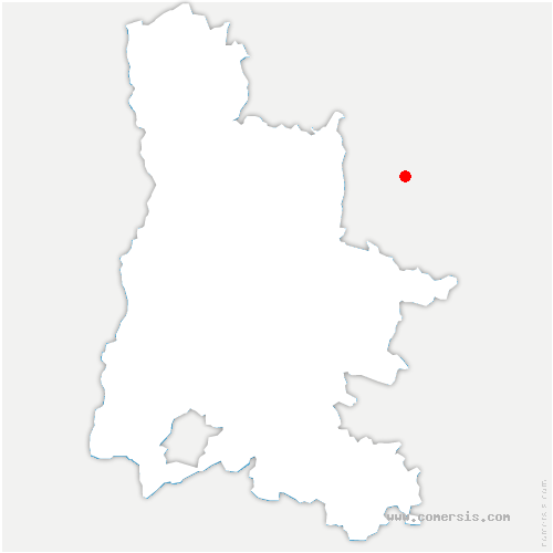 carte de localisation de Glun