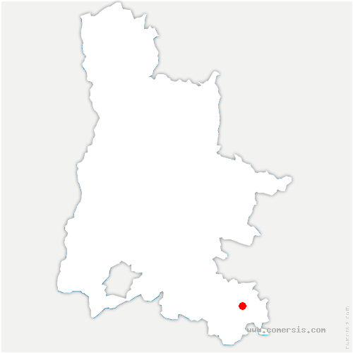 carte de localisation de Izon-la-Bruisse