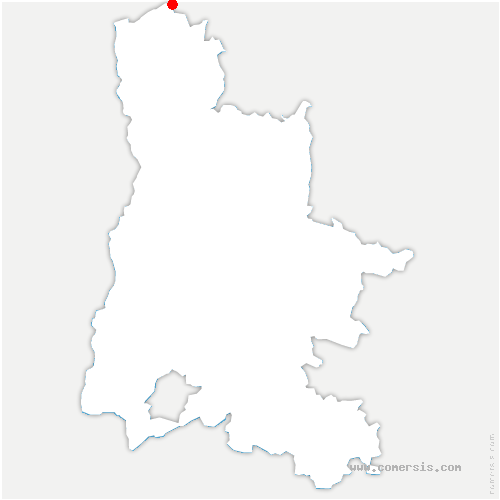 carte de localisation de Lapeyrouse-Mornay