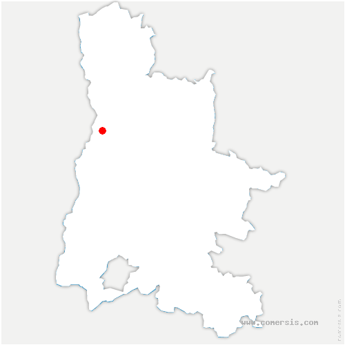 carte de localisation de Lieudieu