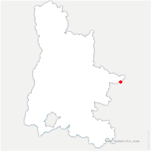 carte de localisation de Lus-la-Croix-Haute