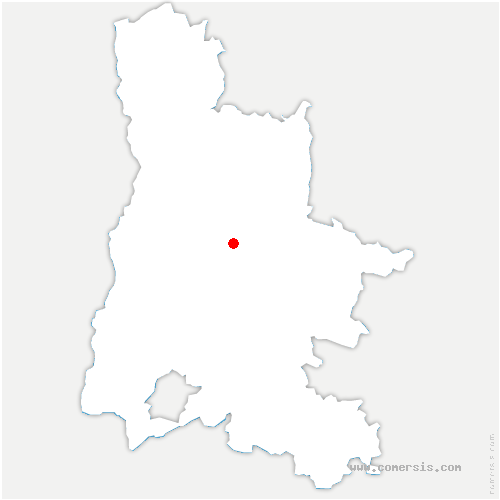 carte de localisation de Marcols-les-Eaux