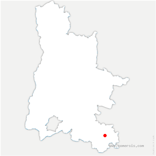 carte de localisation de Mévouillon