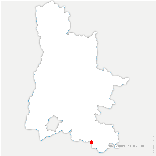 carte de localisation de Montbrun-les-Bains