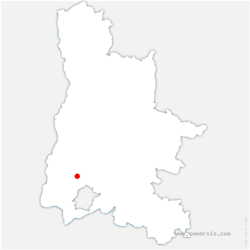 carte de localisation de Montjoyer