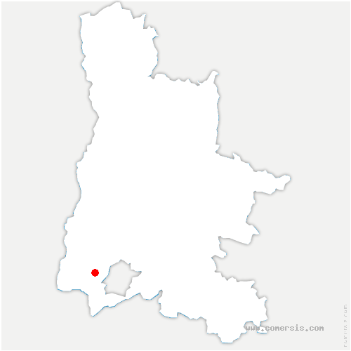 carte de localisation de Montségur-sur-Lauzon